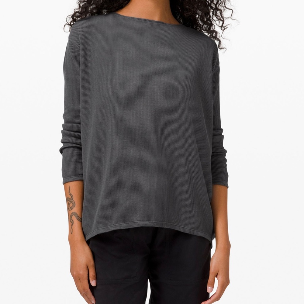 Lululemon🍋 Back In Action LS Waffle